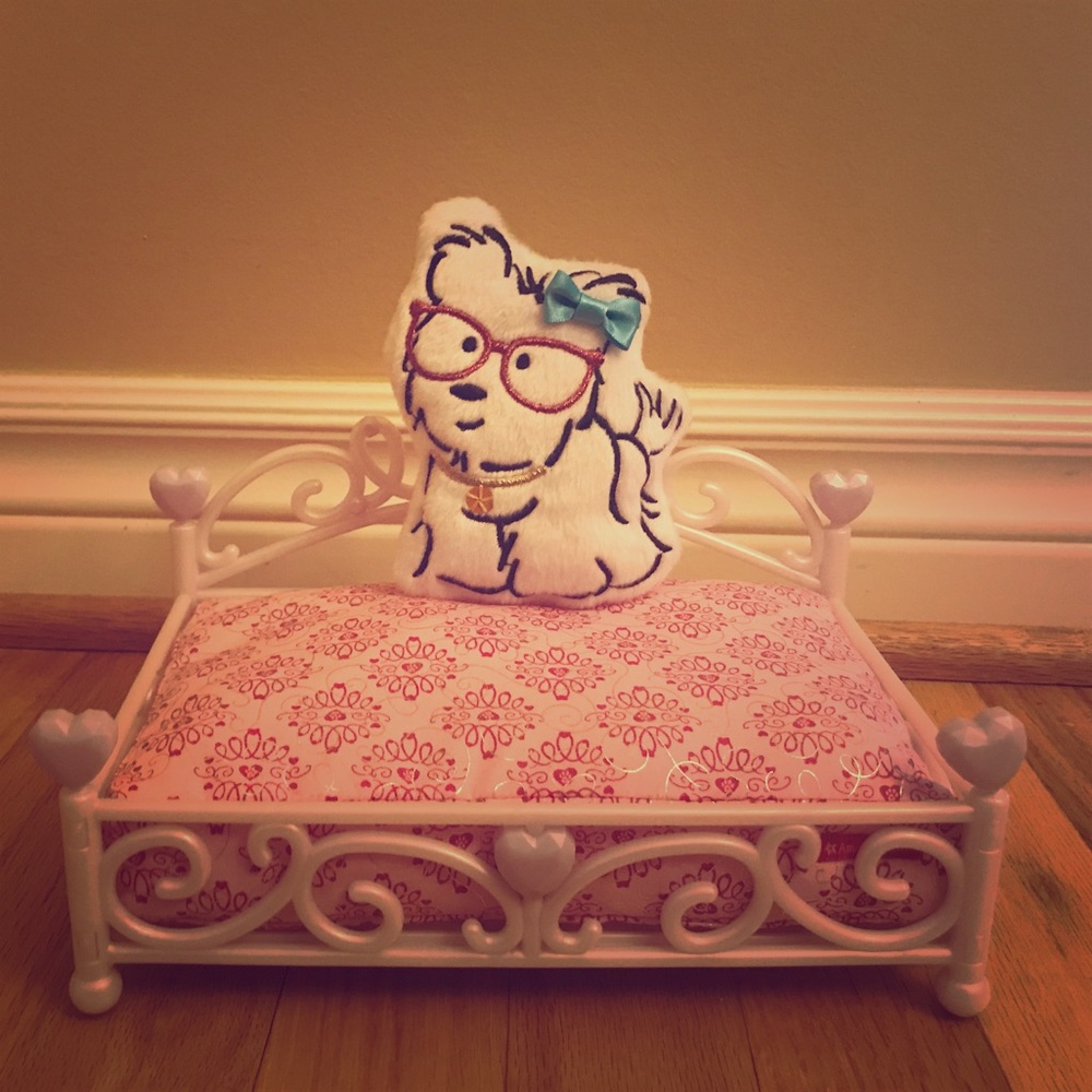 American girl doll pet bed